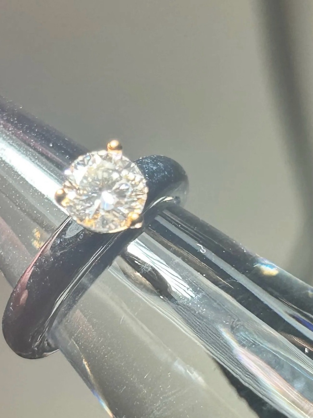 Black Jade & Moissanite Ring